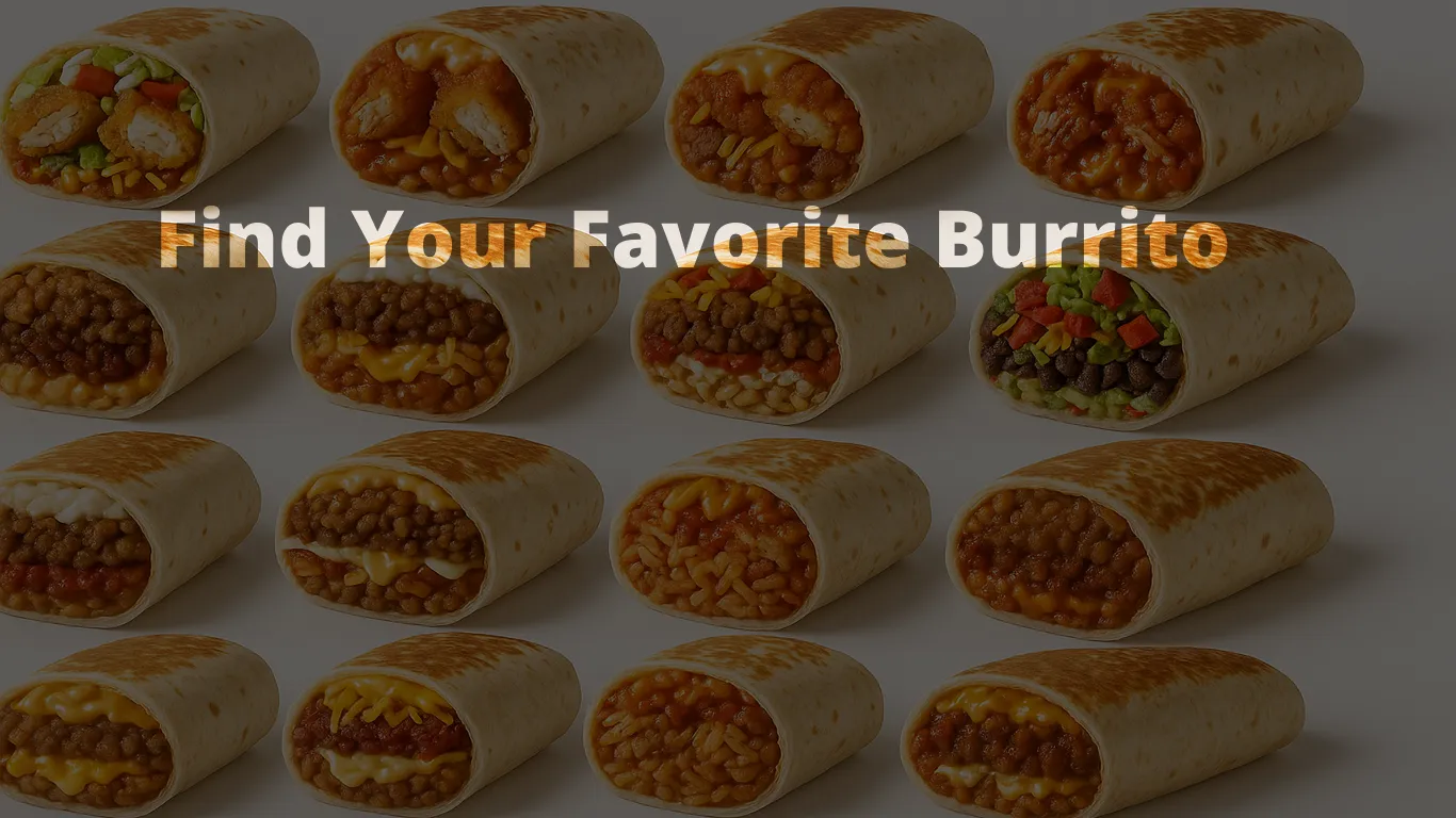 Taco Bell Burritos Menu